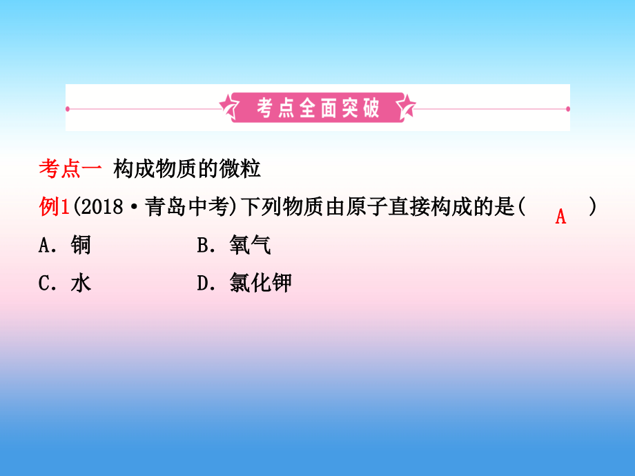 淄博2019届中考化学复习第三讲物质构成的奥秘第1课时物质构成的奥秘课件_第2页