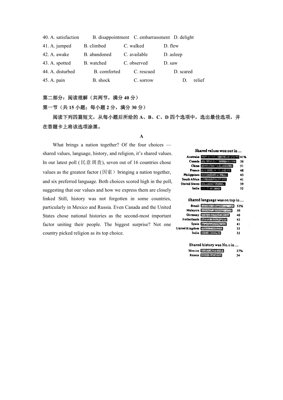 2012高考英语真题_陕西卷及答案(全word版)_第4页