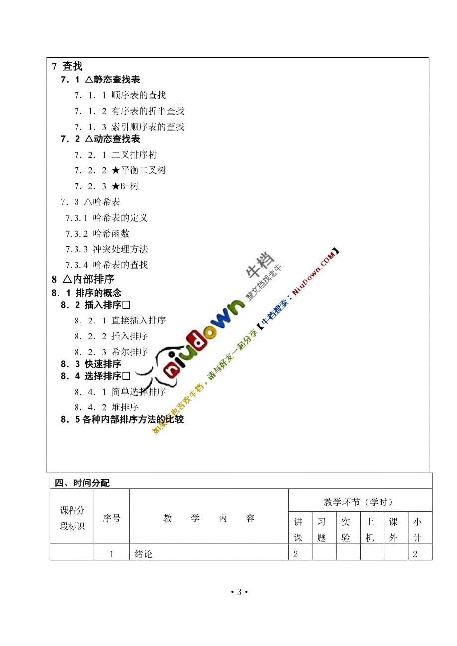 数据结构研究生入学考试学习大纲_第5页