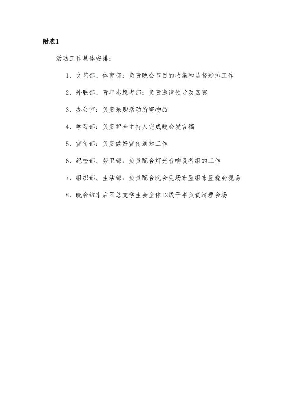 2013学生会元旦晚会策划书_第5页