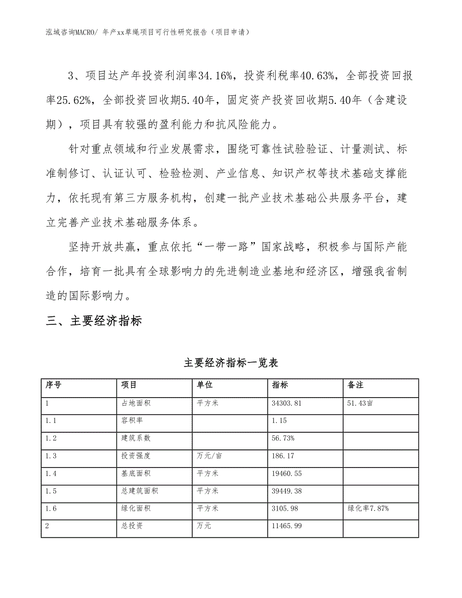 年产xx草绳项目可行性研究报告（项目申请）_第4页