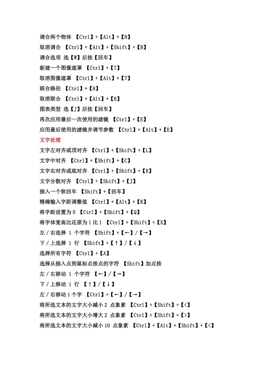 ps／ai／cd／fh／常用热键及快捷键大全_第5页