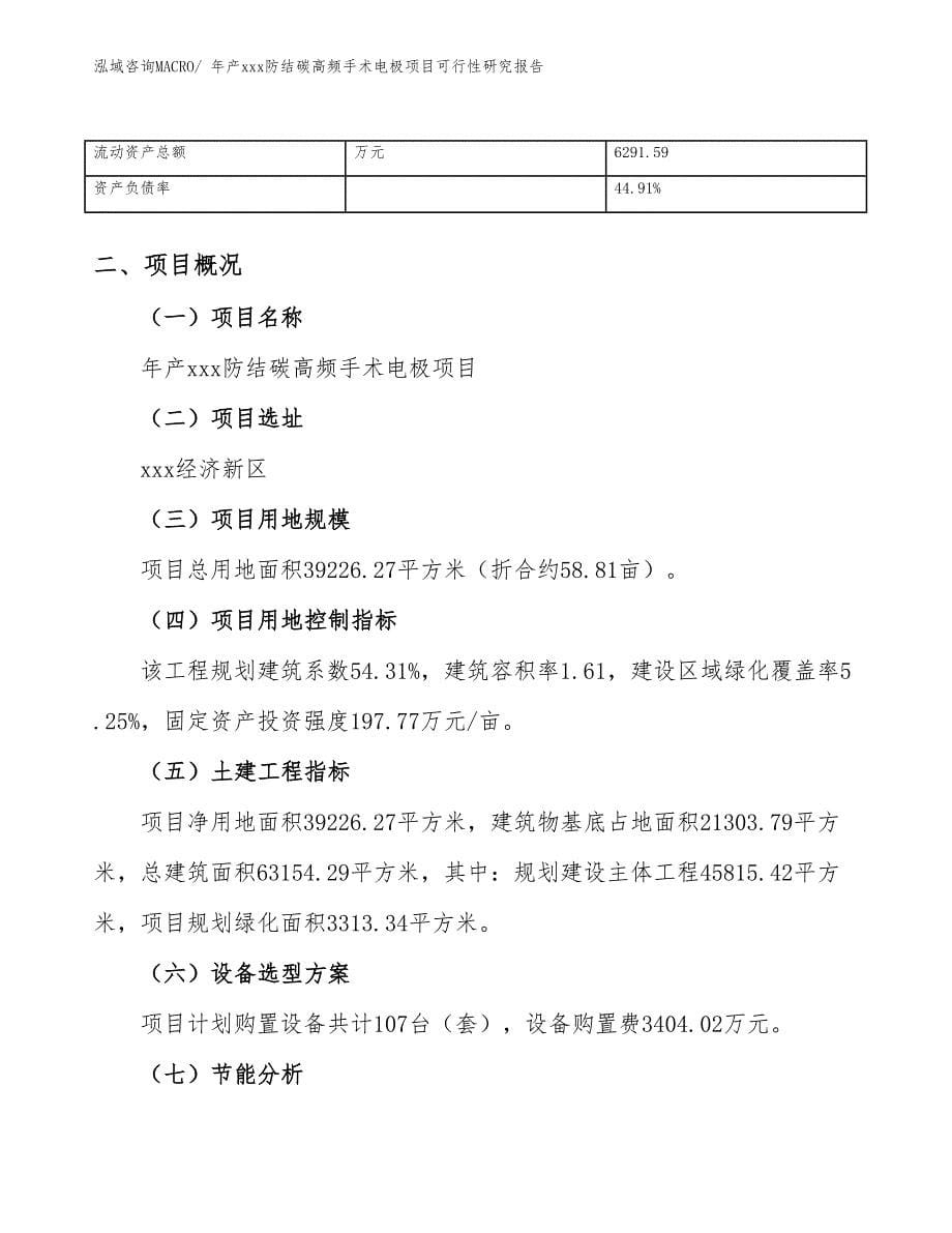 年产xxx防结碳高频手术电极项目可行性研究报告_第5页