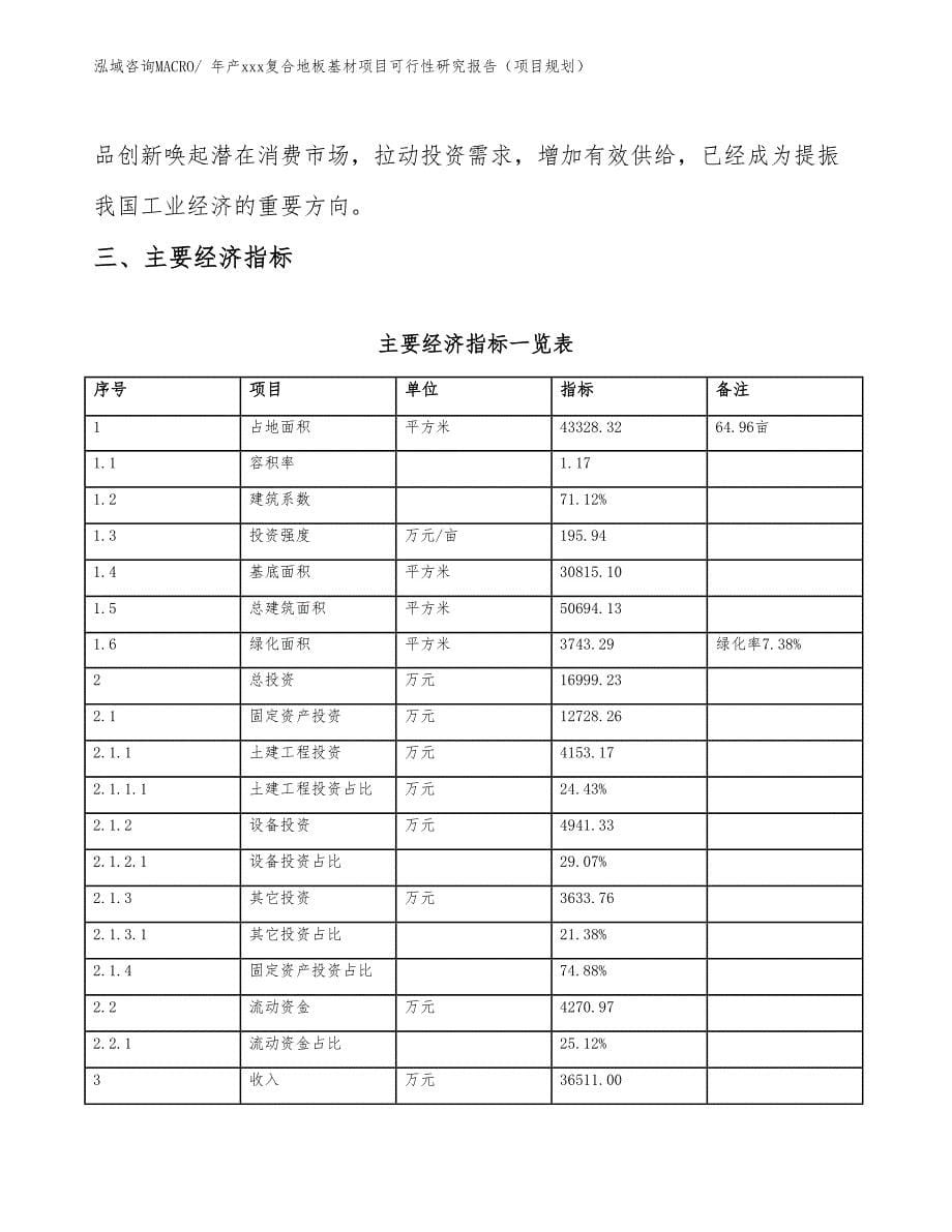 年产xxx复合地板基材项目可行性研究报告（项目规划）_第5页