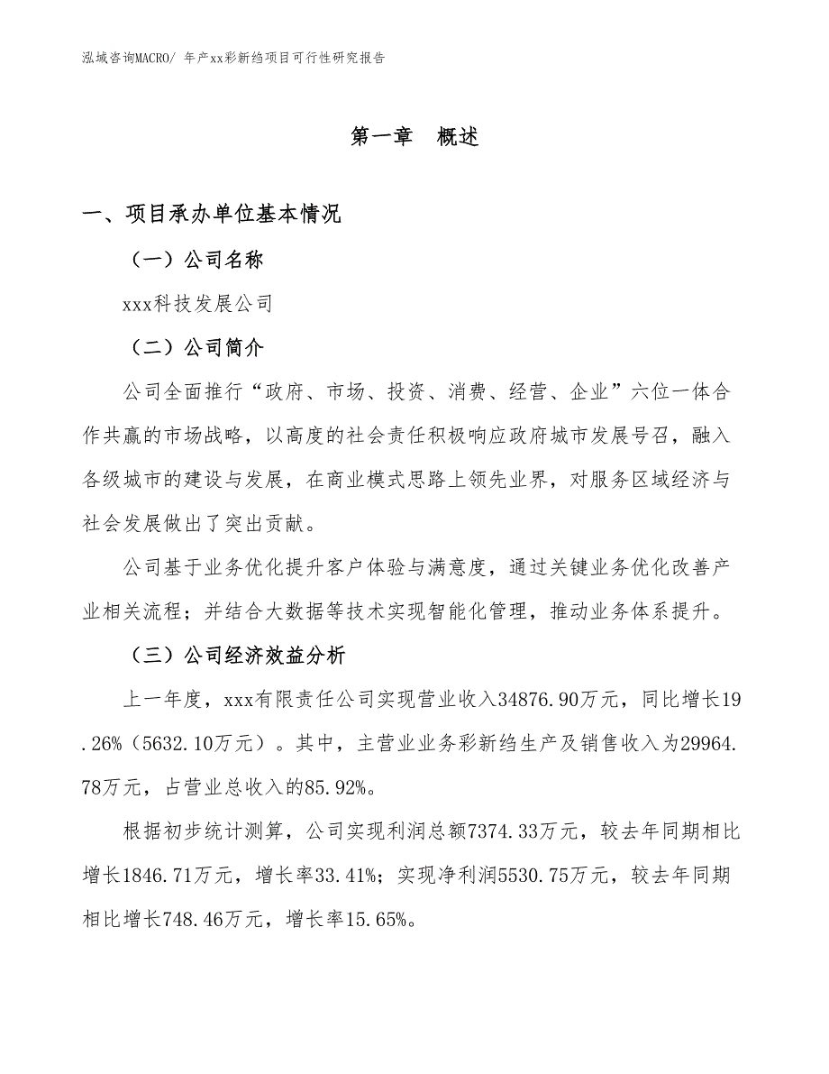 年产xx彩新绉项目可行性研究报告_第3页