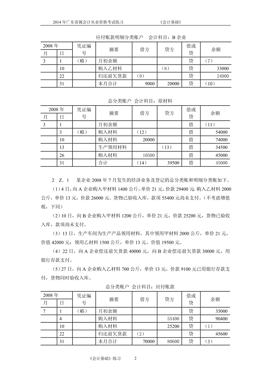 2014会计基础综合题_第2页