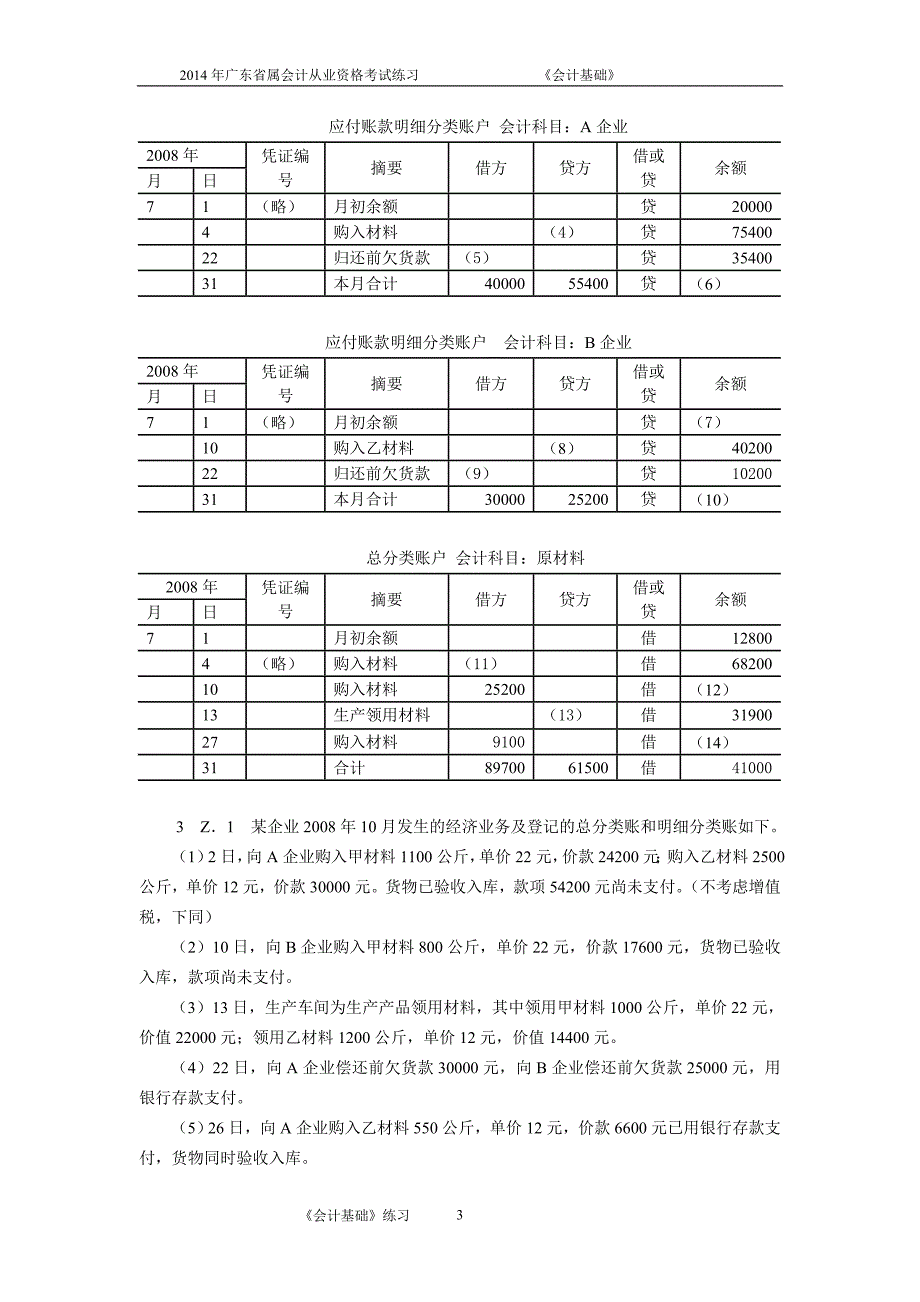 2014会计基础综合题_第3页