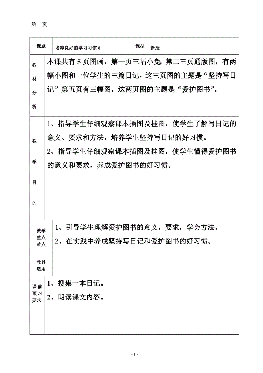 四年级语文下册备课(苏教版格式符合山东青岛经济技术开发区要求)_第1页