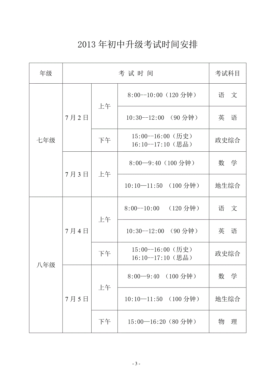 2013年升级考试试场编排等_第3页