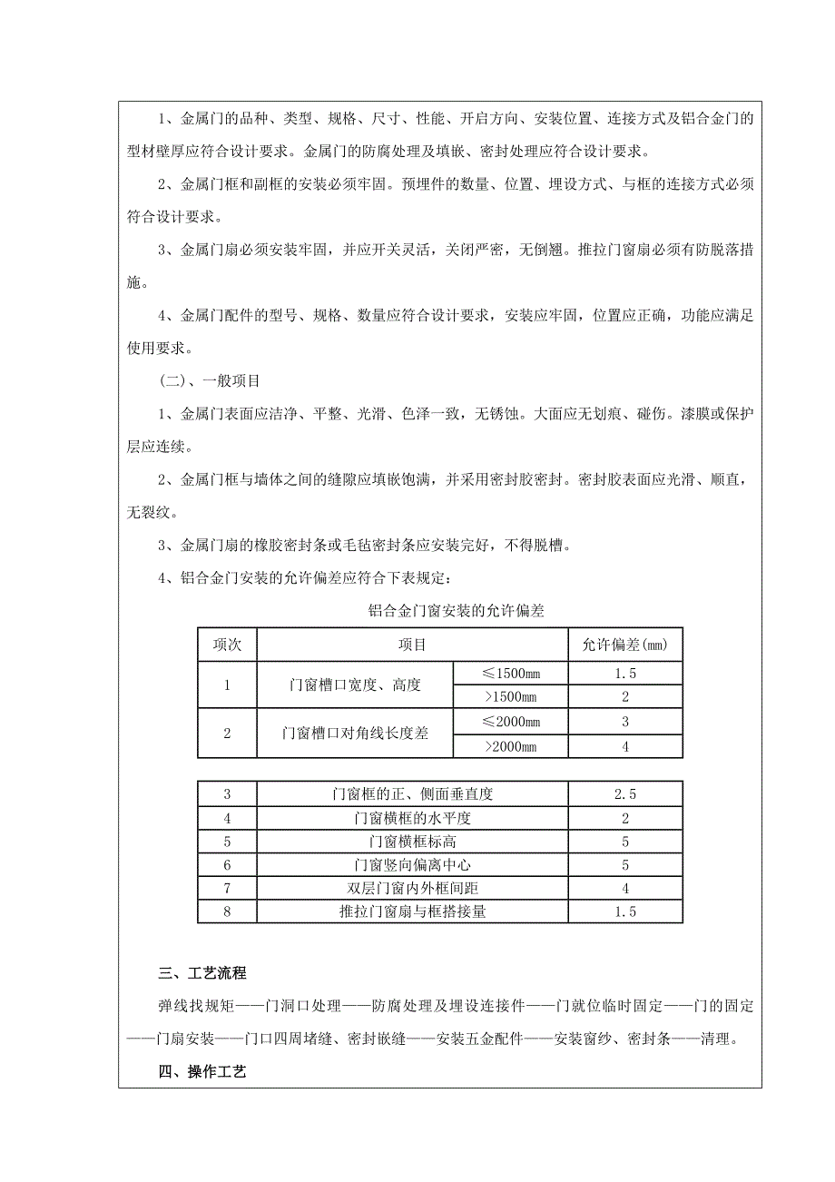 铝合金门安装的技术交底_第2页