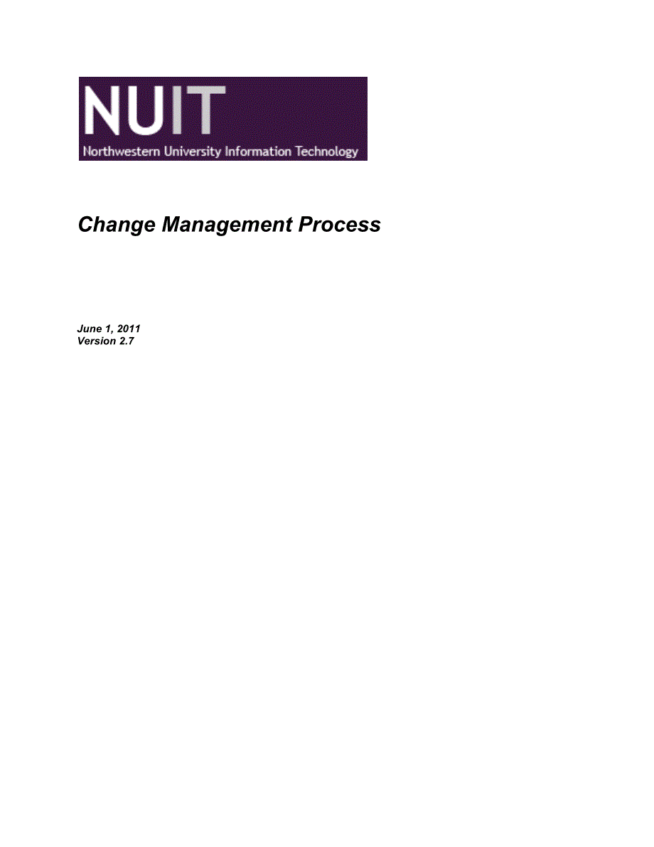 change management process 变更管理流程_第1页
