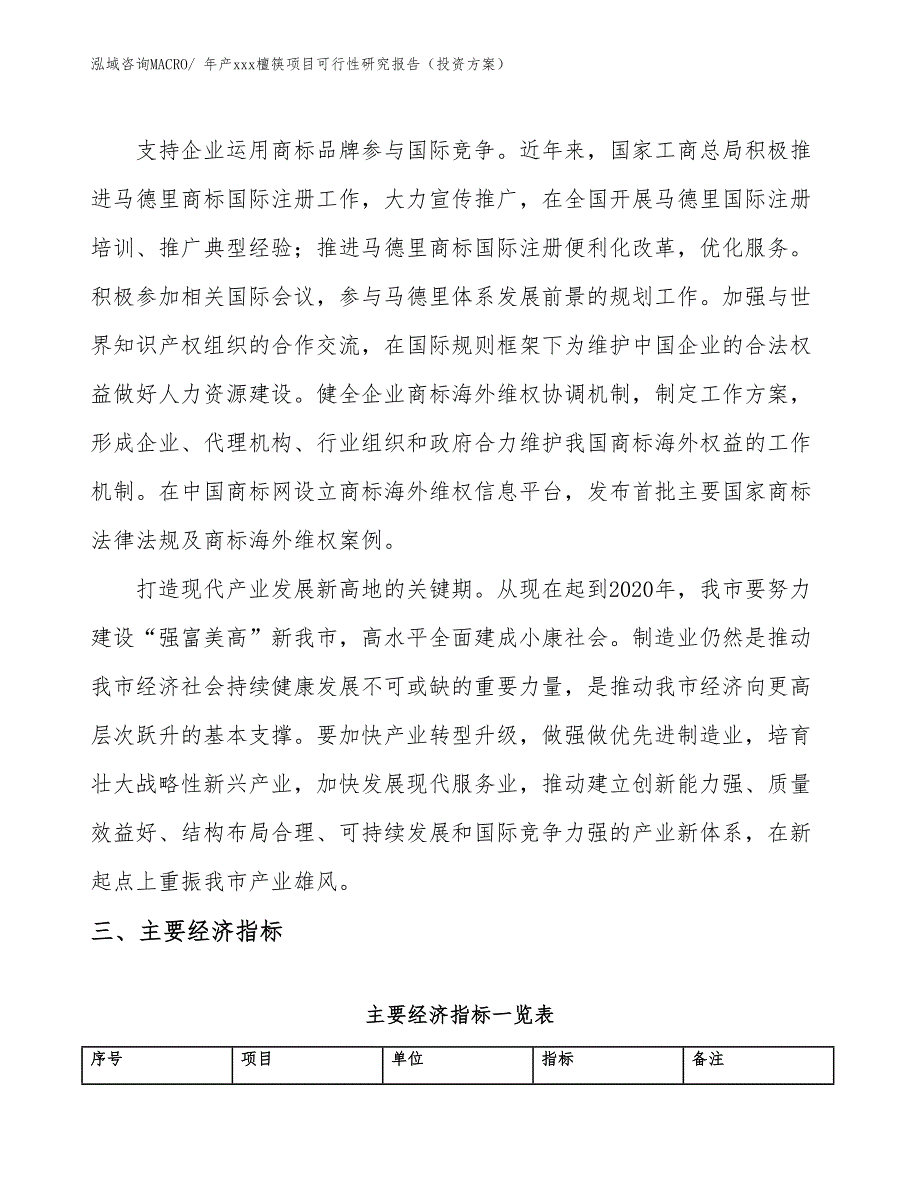 年产xxx檀筷项目可行性研究报告（投资方案）_第4页