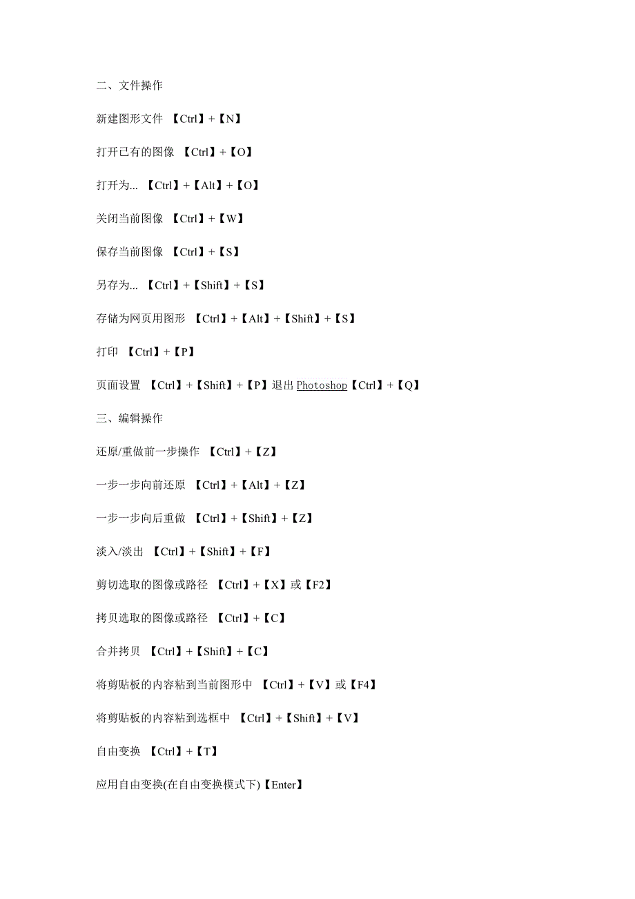 photoshopcs5常用快捷键大全_第3页