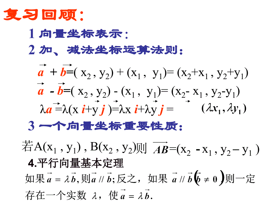 2.2.3用平面向量的坐标表示向量共线的条件_第1页