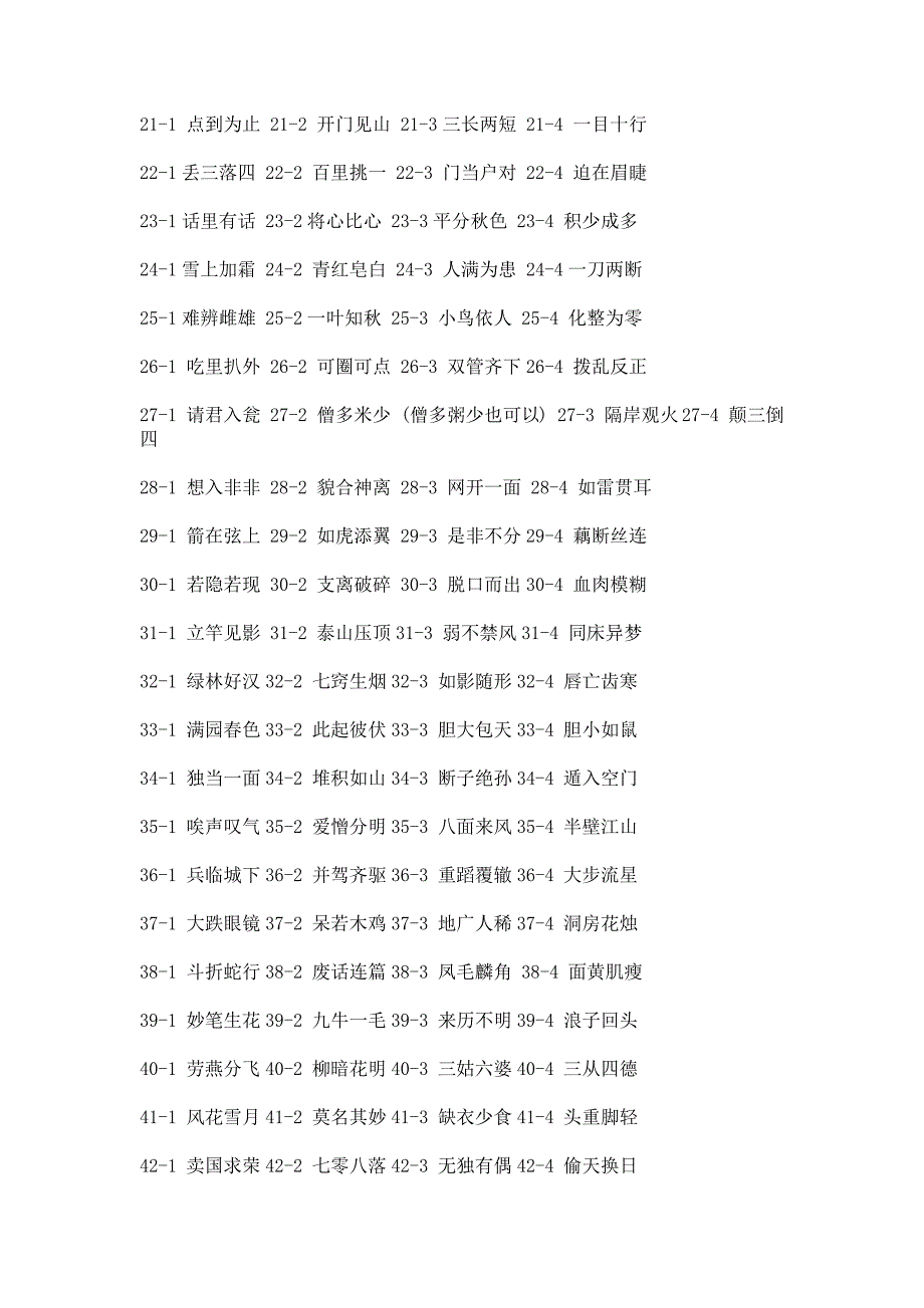 成语玩命猜81关完整版_第2页