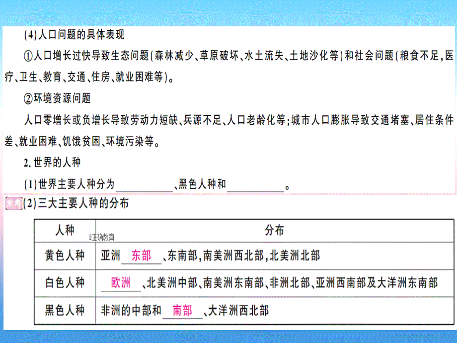 2018-2019学年七年级地理人教版上册习题课件：期末知识梳理 第4章 居民与聚落_第3页