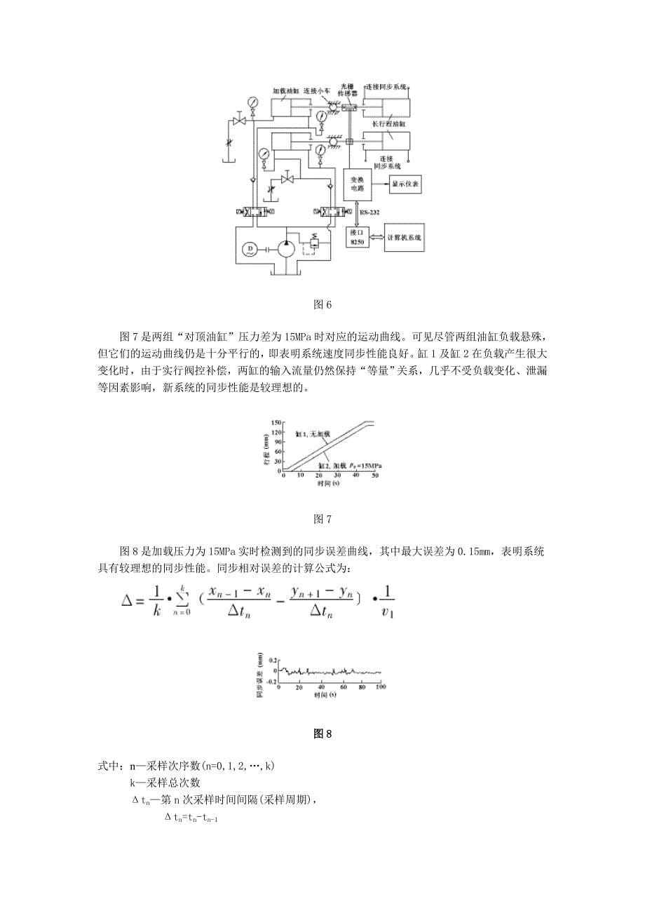 复合控制的液压同步系统研究_第5页