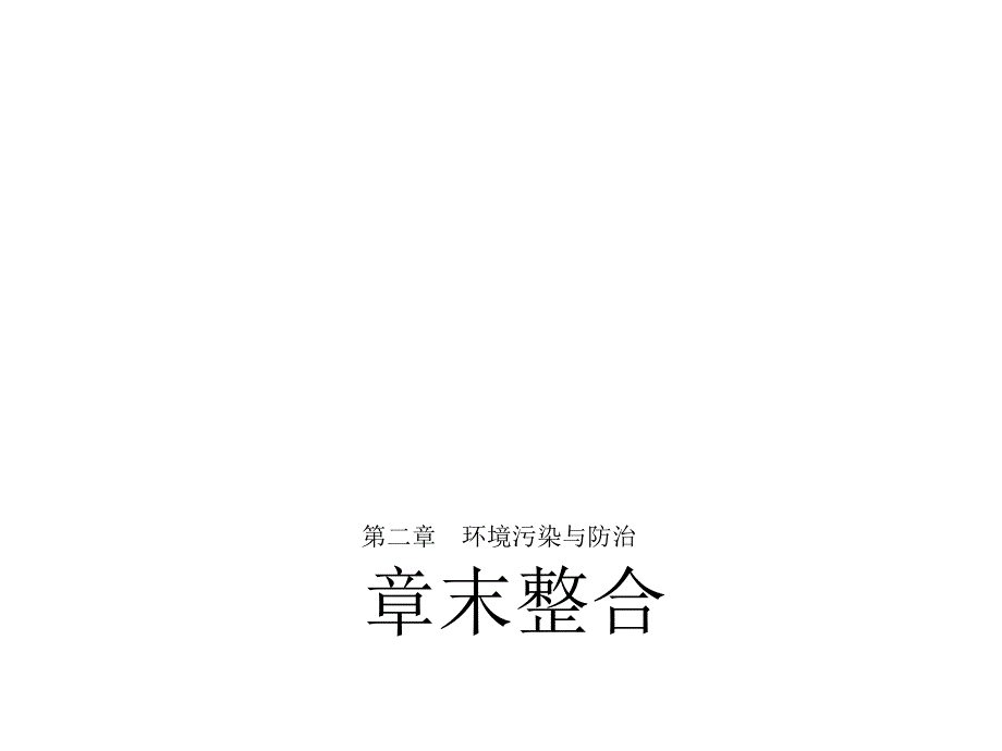 2017-2018学年同步备课套餐之地理人教版选修6课件：第二章 环境污染与防治 章末整合 _第1页