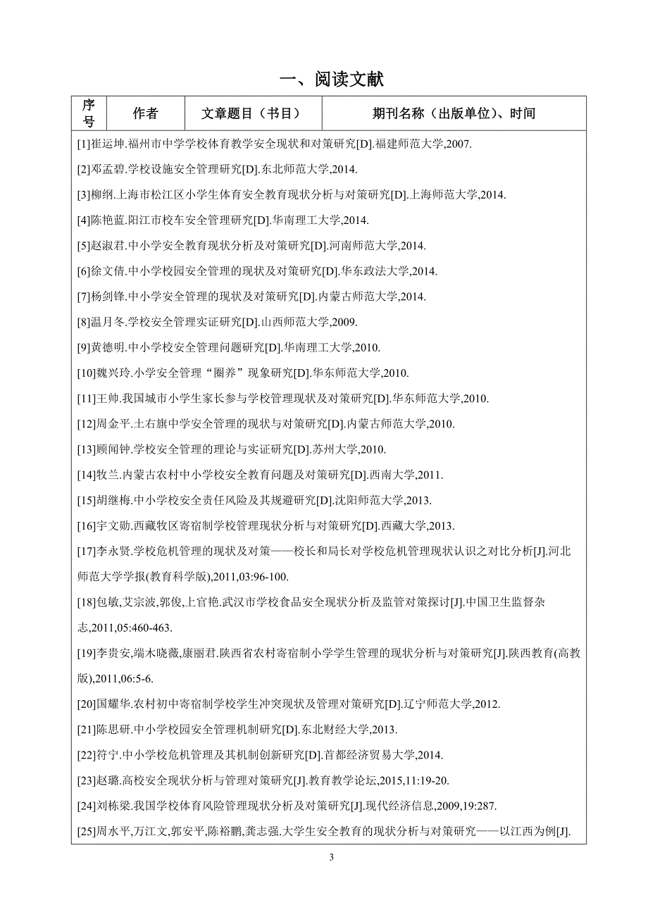 学位论文学校安全管理现状分析及对策研究—以农垦系统中小学为例_第3页