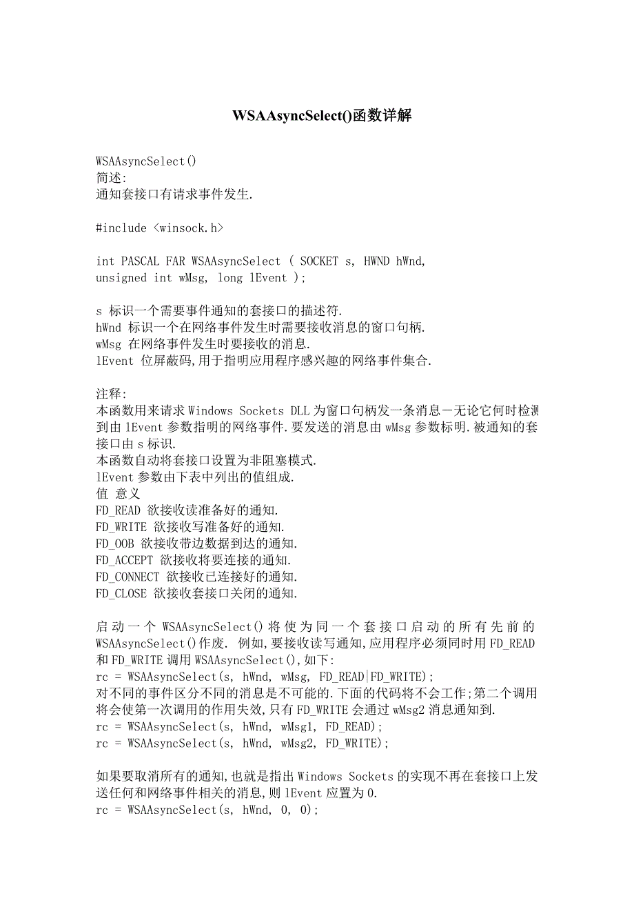 wsaasyncselect函数详解_第1页