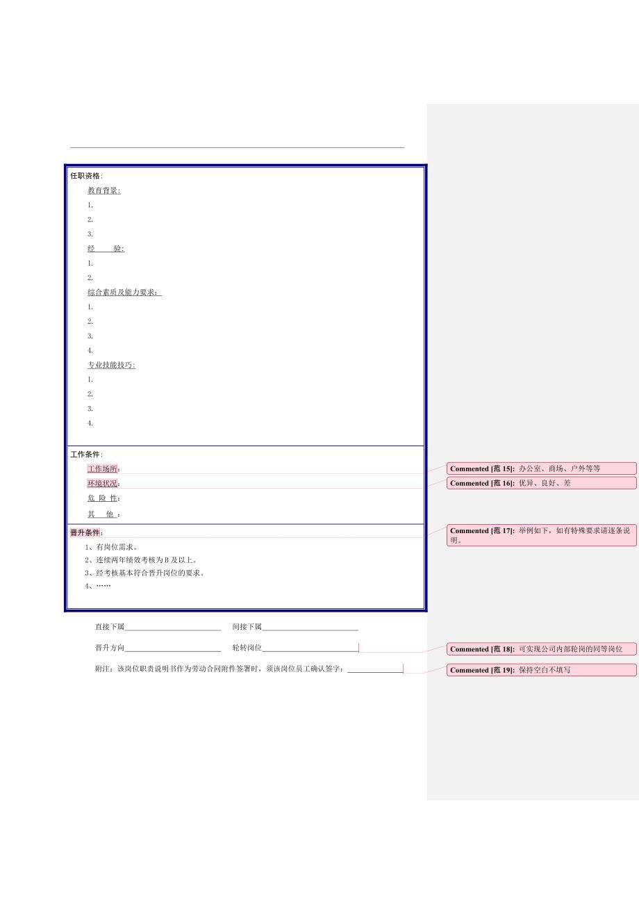 岗位职责说明书填写示意图_第2页