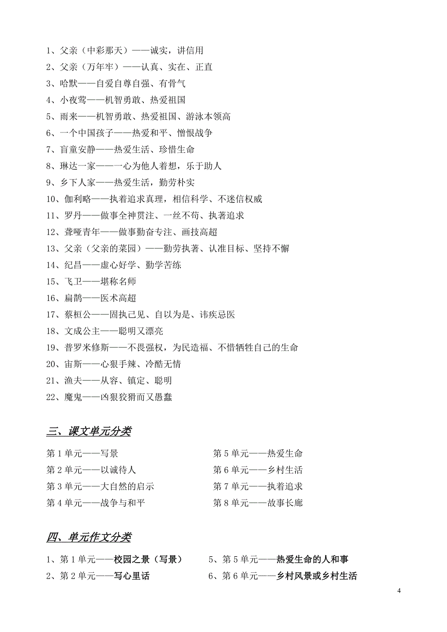 四年级下册语文总复习_第4页