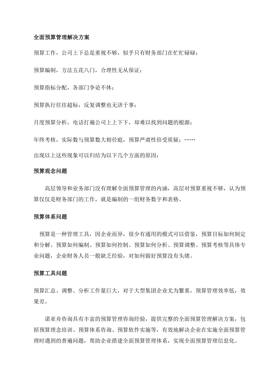 新1全面预算管理解决方案_第1页