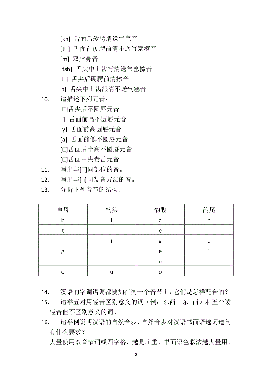 语音学试题答案_第2页