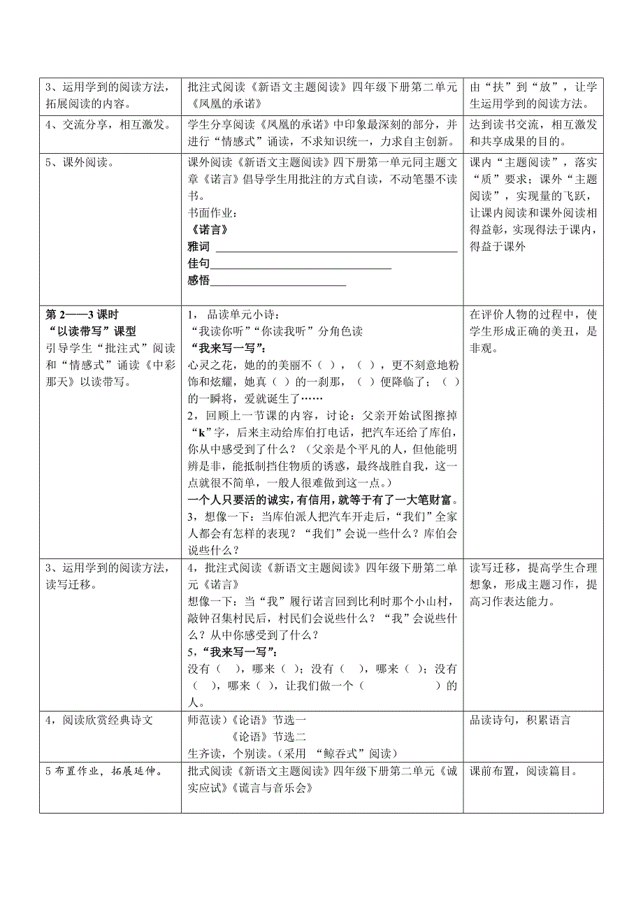 四年级下册第二单元《心灵的花朵》_第3页