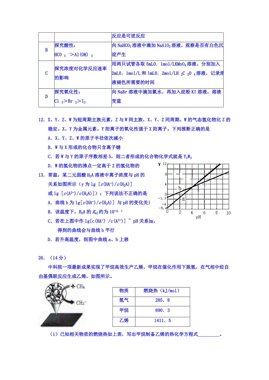 宁夏2018届高三第三次模拟考试理综化学试题 word版含答案_第2页