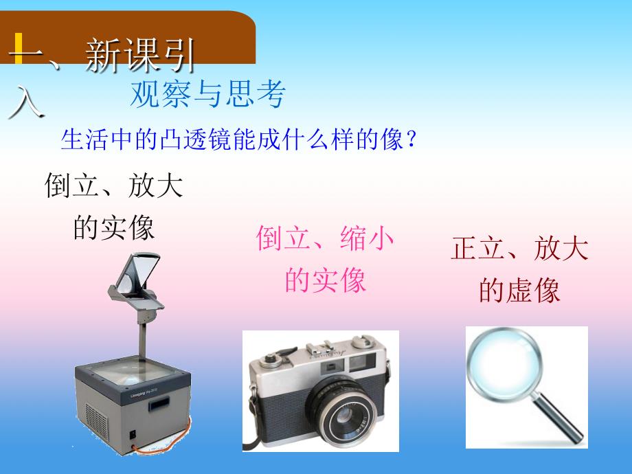 2018-2019学年八年级物理新人教版上册课件：第五章第3节凸透镜成像的规律_第2页