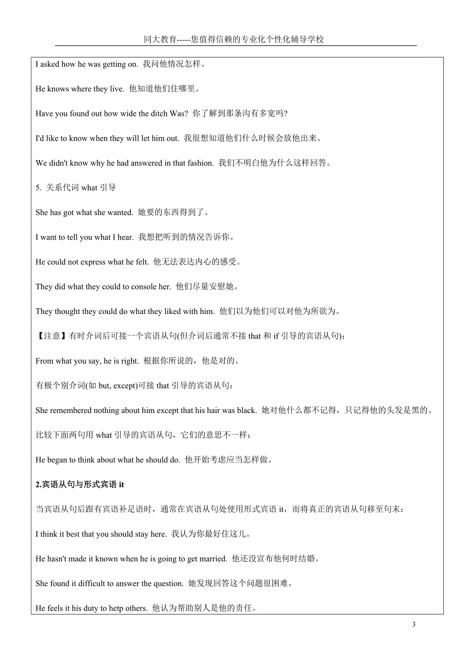 初中英语宾语从句教案_第3页