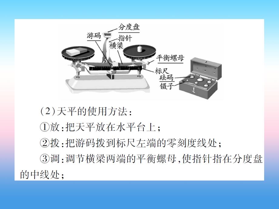 2018-2019学年八年级物理新人教版上册习题课件：第六章第1节质量（第2课时）_第3页