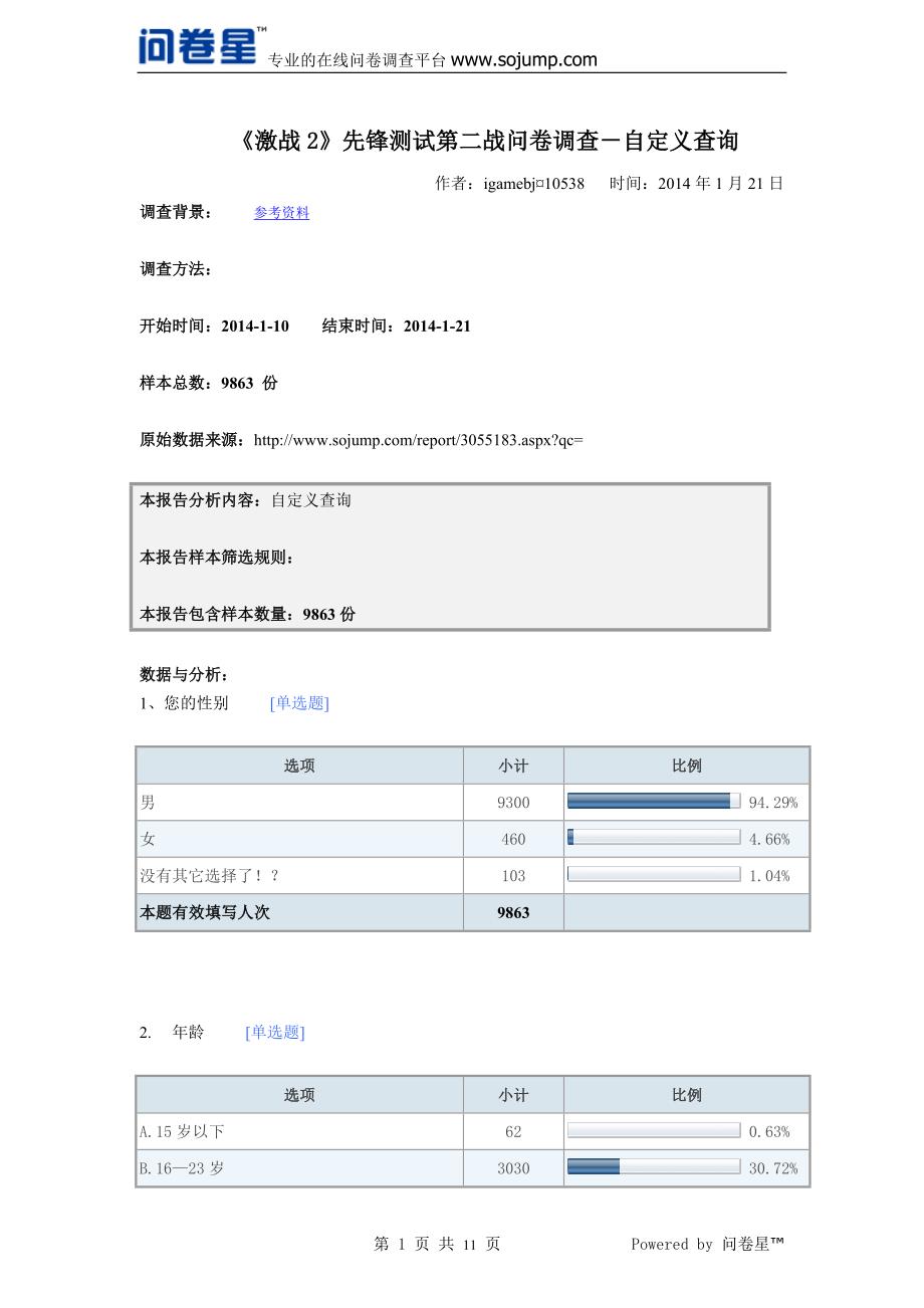 调查报告-默认报告方法_第1页