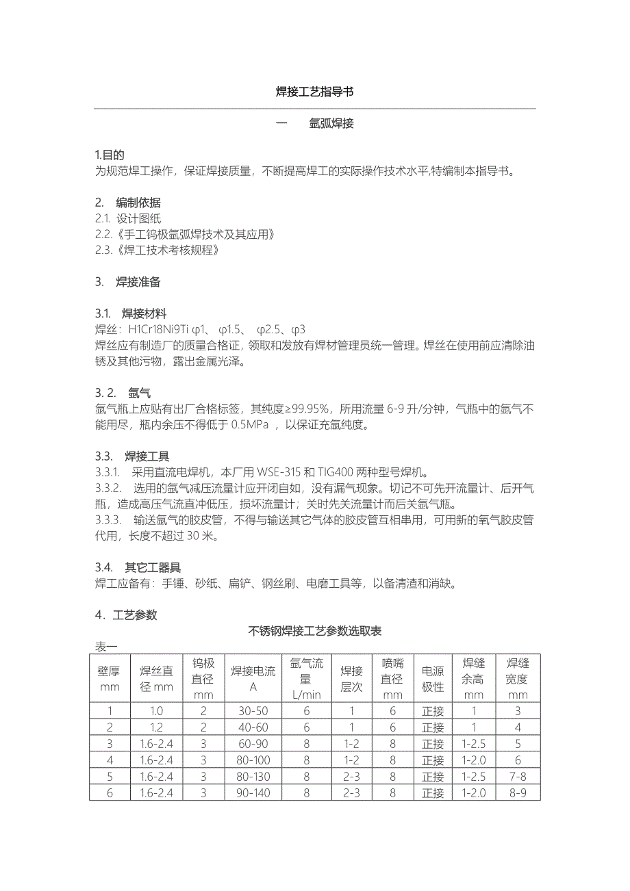 不锈钢焊接工艺标准要点_第1页