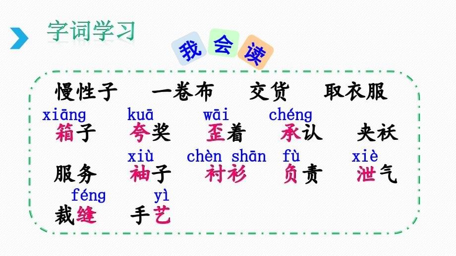 【人教部编版】三年级下语文《25 慢性子裁缝和急性子顾客》优质公开课课件_第5页