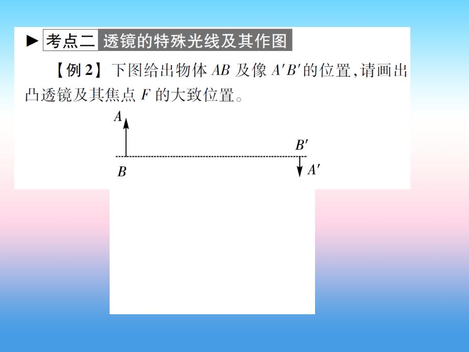 2018-2019学年八年级物理新人教版上册习题课件：第五章透镜及其应用章末整理与复习_第3页