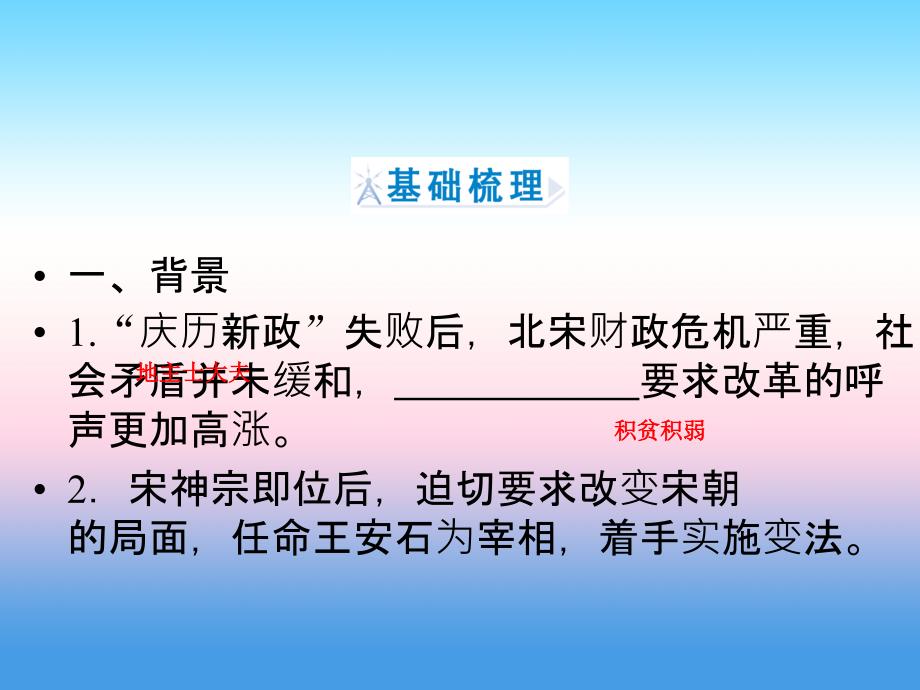 2018年历史同步优化指导（人民版选修1）课件：专题4.2 王安石变法 _第4页