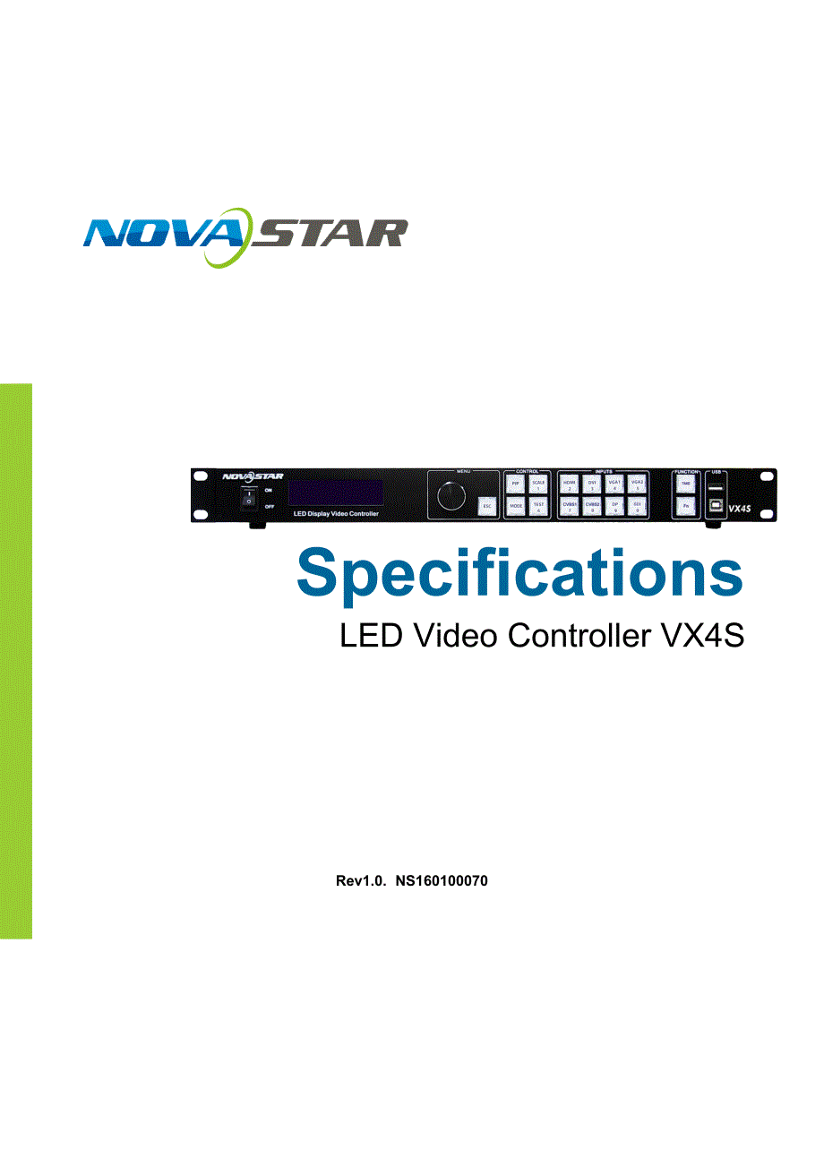 [诺瓦科技]Mini LED视频处理控制器怎么调试VX4S技术文档规格书_第1页