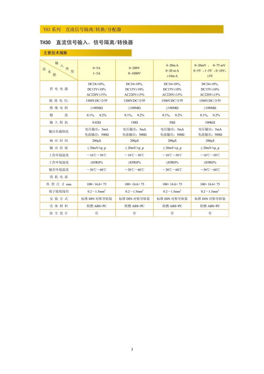 信号隔离转换分配器(中文)_第5页