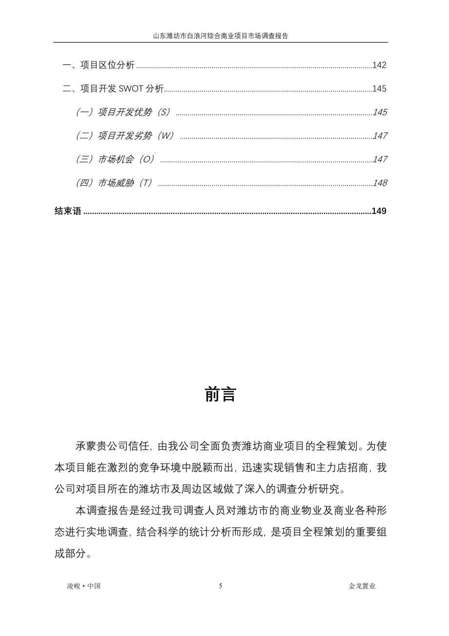 山东潍坊商业物业市场调查报告_第5页