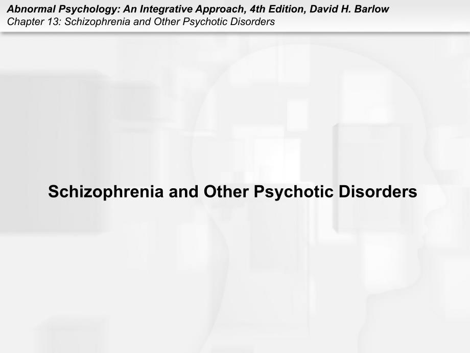 schizophrenia and other psychotic disorders_第1页