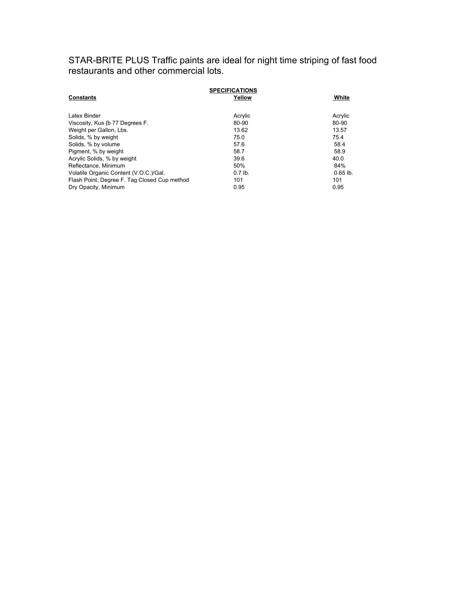 star brite plus traffic paint星亮加交通涂料_第2页