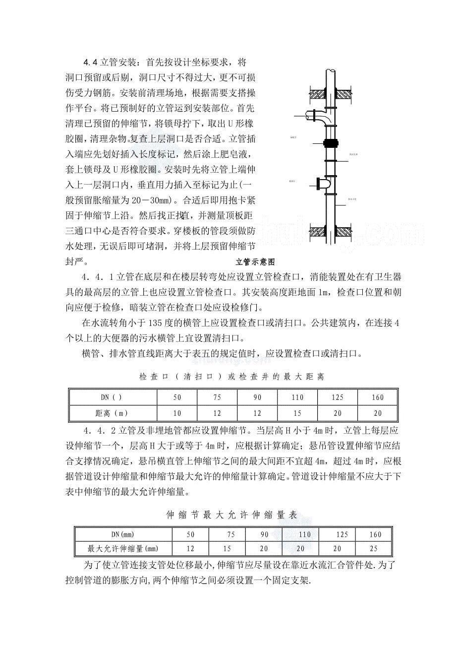 u-pvc排水管安装工艺_secret_第5页