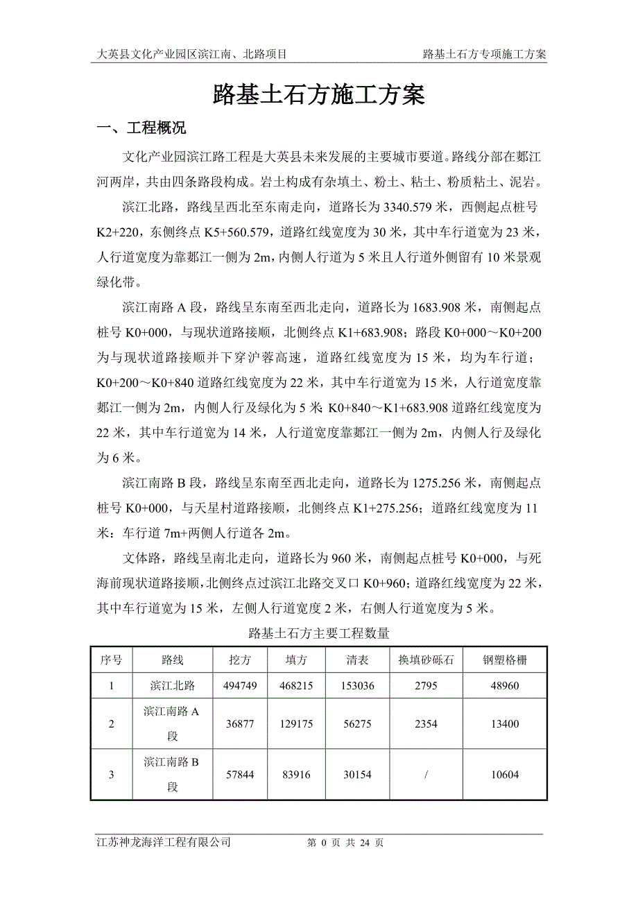 滨江路路基土石方施工方案_第2页