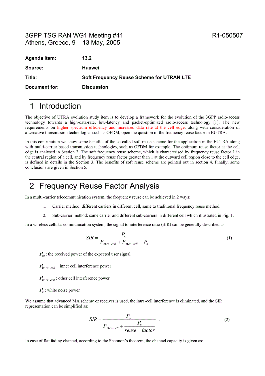 lte icic 提案：r1-050507-soft frequency reuse hw_第1页