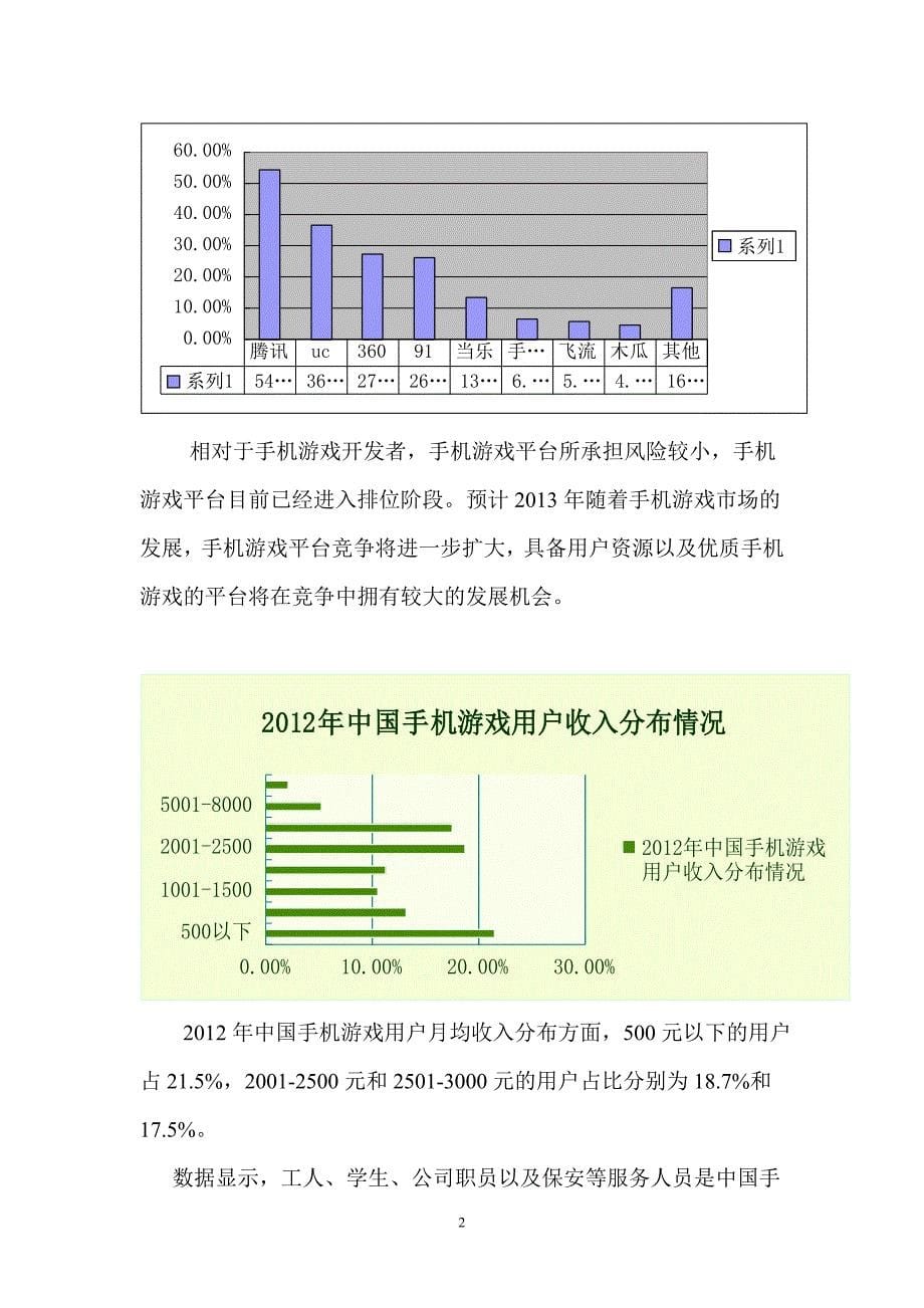 信息检索与利用作业 中国手机游戏行业分析报告_第5页