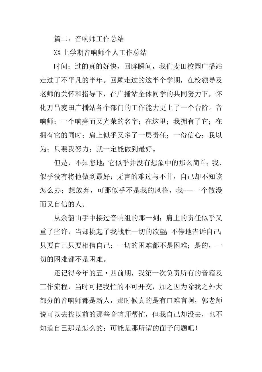 音响师年终工作总结.doc_第5页