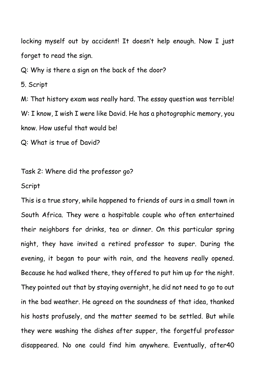 [英语学习]大学新视野视听说3原文+答案_第2页