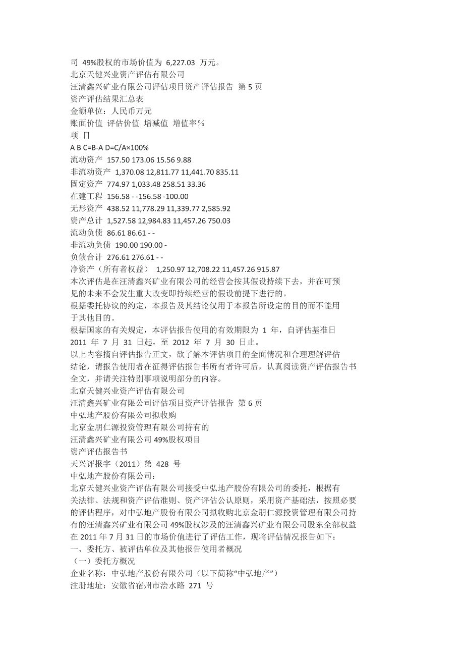 中弘地产股份有限公司拟收购_第3页